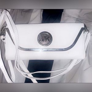 white mk purse